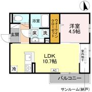 にゅうまごびれっじⅣの間取り画像