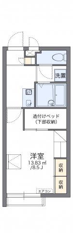 レオパレスTIIDAⅡの間取り画像