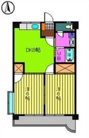 サニーフラット久米の間取り画像