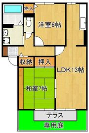 クレール本城の間取り画像