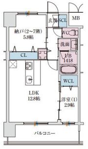 スプランディッドライズ新大阪ノースの間取り画像