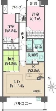 ザ・パークハウス池下の間取り画像