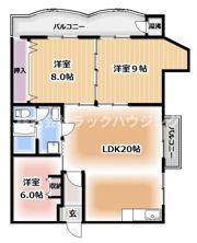 香里ニューハイツNo.3の間取り画像