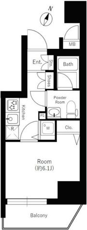 SHOKEN Residence横浜阪東橋の間取り画像