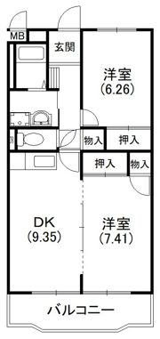 イーストライムの間取り画像