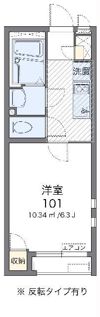 クレイノサナサルーテ ホリエの間取り画像