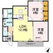 ポルトボヌール B棟の間取り画像