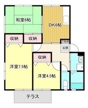 ハイツ宮ノ下 Cの間取り画像