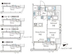 リビオメゾン御茶ノ水EASTの間取り画像