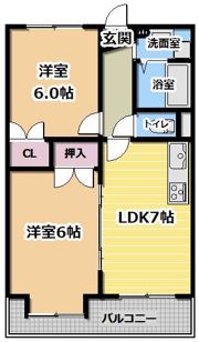 ブランドールMⅢの間取り画像