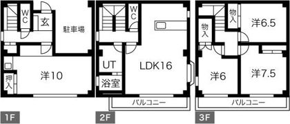 城木町借家の間取り画像