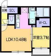 仮)恵庭市福住町1丁目APの間取り画像