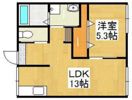 朝日コーポA棟の間取り画像