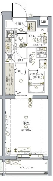 クレヴィスタ三軒茶屋の間取り画像