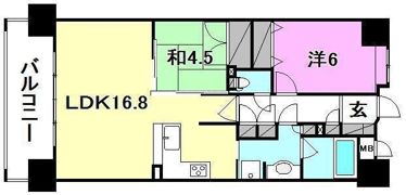 クレアホームズ松山湊町パサージュの間取り画像