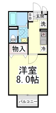 ハイネス岡本の間取り画像