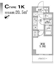 パークフラッツ横濱平沼橋の間取り画像