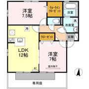 プロヴァンス土器東 B棟の間取り画像