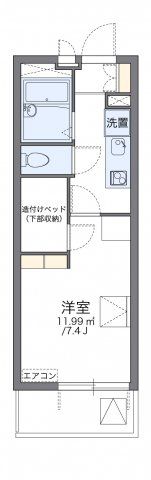 レオパレスリベル中浦和の間取り画像