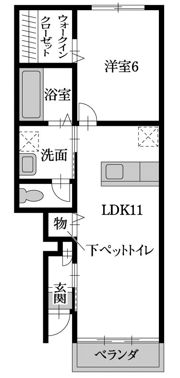 ピース・ブリーゼの間取り画像