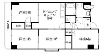 ビッグウエスト2の間取り画像