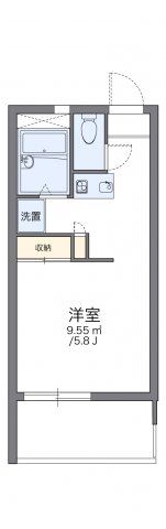 レオパレス緑の香芝の間取り画像