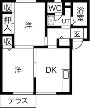 アーバンハイツ御幸山B棟の間取り画像