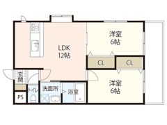 ラ・セーヌKoiⅡの間取り画像