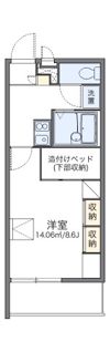 レオパレス東一宮の間取り画像