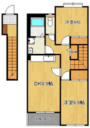 メゾンシャンデレザンの間取り画像