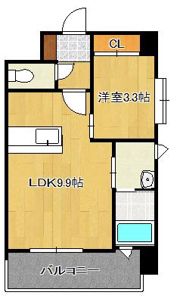 アンテス上到津の間取り画像