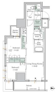 ワンルーフレジデンス中野南台の間取り画像