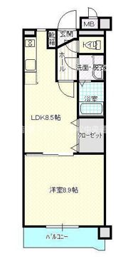 ハッピーフライトの間取り画像