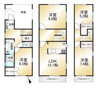 西久保3丁目戸建の間取り画像