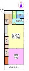 内山下コータースの間取り画像