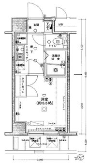 エクセリア浜田山の間取り画像