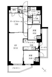 ザ・ケンジントン・レジデンスときわ台の間取り画像