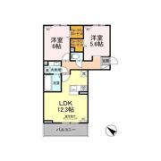 D－ROOM隈府 A棟の間取り画像