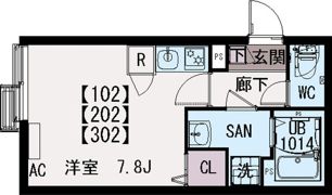 イクシオ Daita Valleyの間取り画像