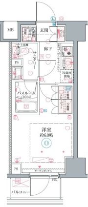 クレヴィスタ阪東橋Ⅱの間取り画像