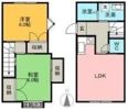 豊岡メゾネットの間取り画像