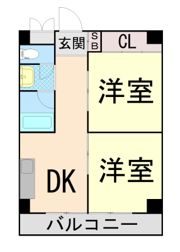 灘ロイヤルハイツの間取り画像