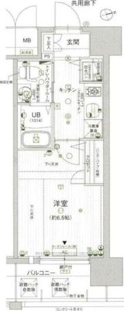 エスリード谷町六丁目の間取り画像