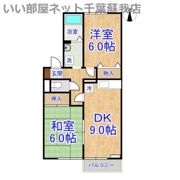 クレールシャンブル Bの間取り画像