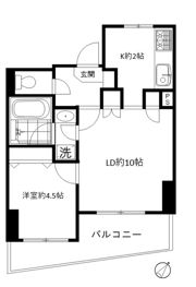シャルマンコーポ恵比寿の間取り画像