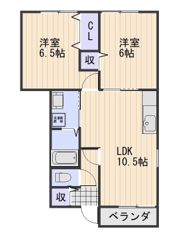 ハイツリー21 Cの間取り画像