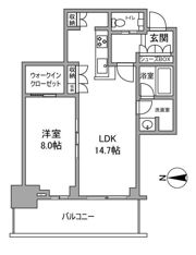 グランドメゾン新梅田タワー THE CLUB RESIDENCEの間取り画像