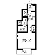 クラウディア人来田の間取り画像