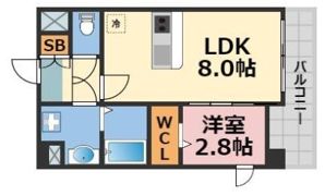 ラシーヌ瓦屋町の間取り画像