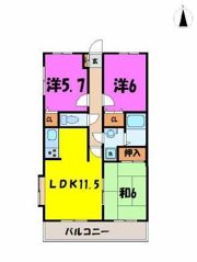サザンコートの間取り画像
